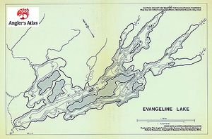 Contour map for Moose Lake, Ontario