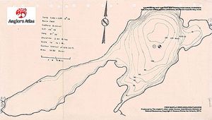 Contour map for Pomfrey Lake, Ontario