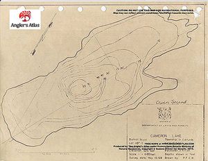 Contour map for Cameron, Ontario