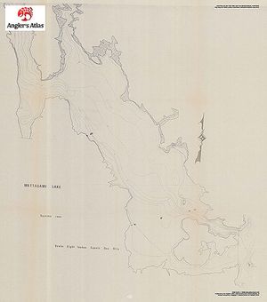 Contour map for Mattagami Lake, Ontario