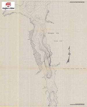 Contour map for Mattagami Lake, Ontario