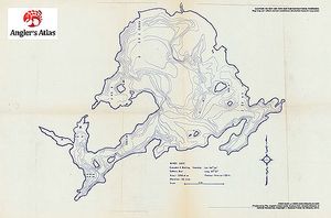 Contour map for Windy Lake, Ontario