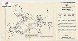 Contour map for Fairbank Lake, Ontario