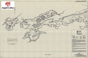 Contour map for Lake Panache, Ontario