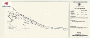 Contour map for Muskasenda Lake, Ontario