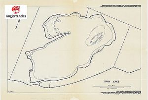 Contour map for Spry Lake, Ontario