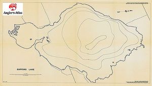 Contour map for Berford Lake, Ontario