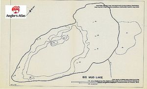 Contour map for Big Mud Lake, Ontario