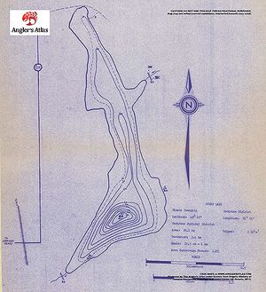 Contour map for Gowan Lake, Ontario