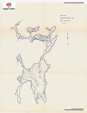 Contour map for Lloyd Lake, Ontario