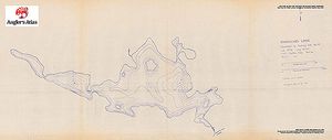 Contour map for Haentschel Lake, Ontario