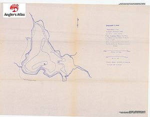 Contour map for Stewart Lake, Ontario