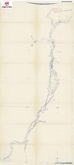 Contour map for Mistinikon Lake, Ontario