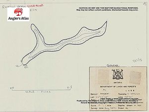 Contour map for Big Otter Creek, Ontario