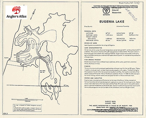 Lake Eugenia Depth Chart