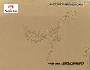 Contour map for Bear Lake, Ontario
