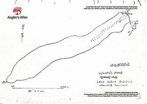 Contour map for Vivians Pond, Ontario