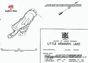 Contour map for Hotchkin Lake, Ontario