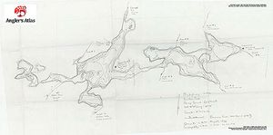 Contour map for Naiscoot River, Ontario