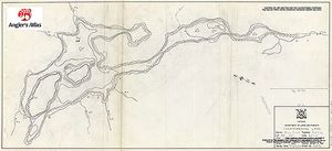 Contour map for Shebeshekong Lake, Ontario