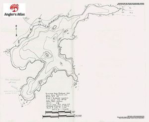 Contour map for Muskosung Lake, Ontario