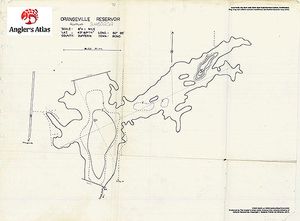 Contour map for Orangeville Reservoir, Ontario