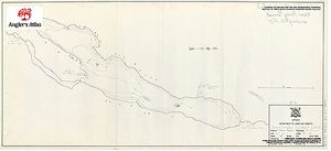 Contour map for Strathdee Lake, Ontario