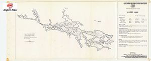 Contour map for Temagami, Ontario