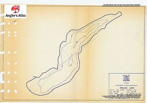 Contour map for Farlain Lake, Ontario