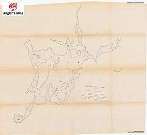 Contour map for Wasaksina Lake, Ontario