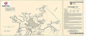 Contour map for Manitouwabing Lake, Ontario