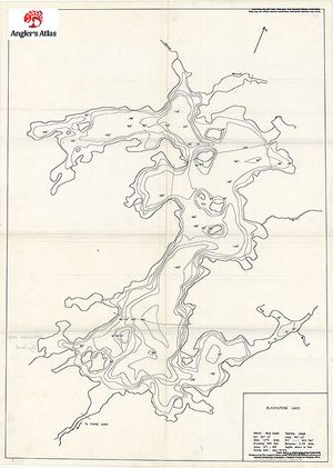 Contour map for Blackstone Lake, Ontario
