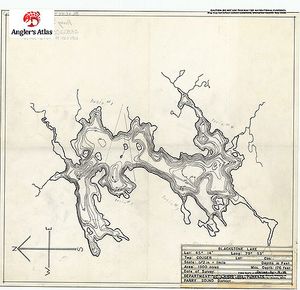 Contour map for Blackstone Lake, Ontario