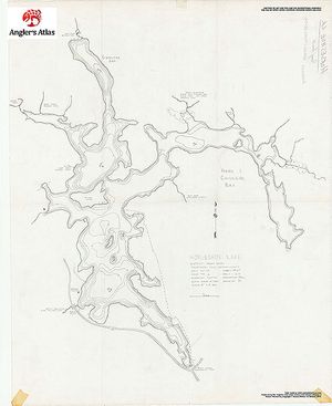 Contour map for Horseshoe Lake, Ontario