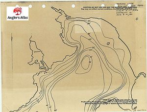 Contour map for Tomiko Lake, Ontario