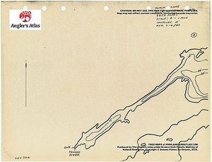 Contour map for Tomiko Lake, Ontario