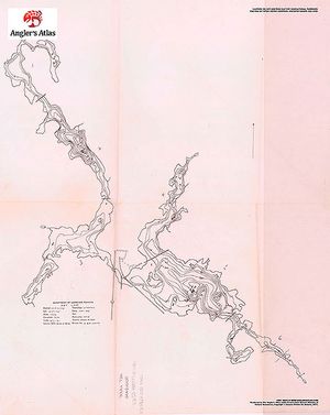 Contour map for Net Lake, Ontario