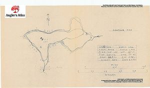 Contour map for Virtue Lake, Ontario