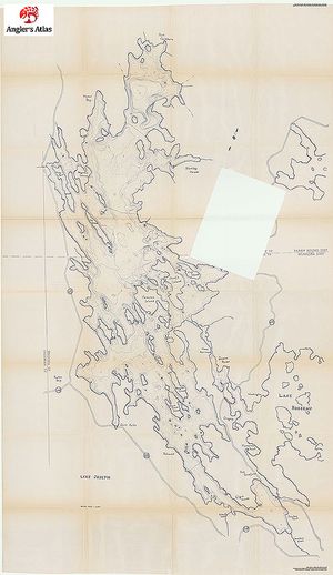 Contour map for Lake Joseph, Ontario