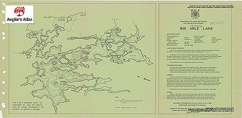Six Mile Lake Ontario Angler S Atlas