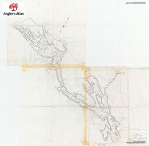 Contour map for Ahmic Lake, Ontario
