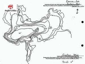 Contour map for Clarice Lake, Ontario