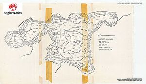 Contour map for Rainy Lake, Ontario