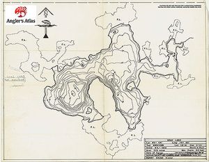 Contour map for Bray Lake, Ontario