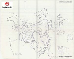 Contour map for Bray Lake, Ontario