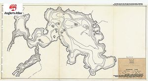Contour map for Sparrow Lake, Ontario