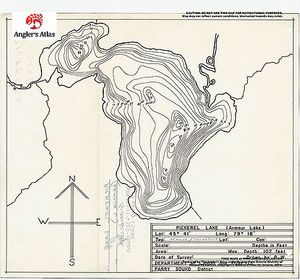 Contour map for North Magnetawan River, Ontario