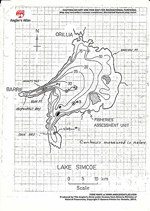 Lake Simcoe Charts