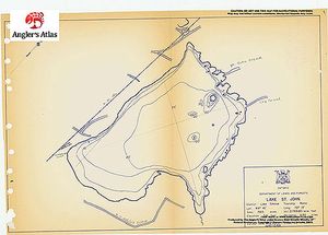 Contour map for Lake St. John, Ontario