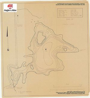 Contour map for Lynch Lake, Ontario
